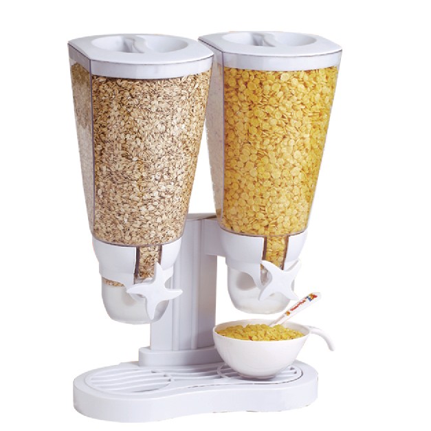 Square double cereal dispenser(3.0L*2)